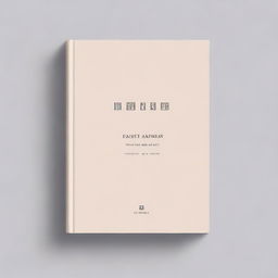 A book cover with a simple and elegant design featuring a single, soft color