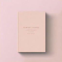 A book cover with a simple and elegant design featuring a single, soft color