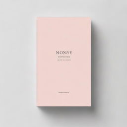 A book cover with a simple and elegant design featuring a single, soft color