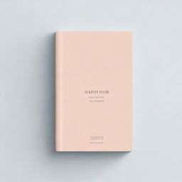 A book cover with a simple and elegant design featuring a single, soft color