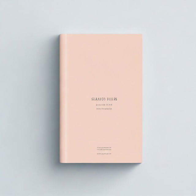 A book cover with a simple and elegant design featuring a single, soft color