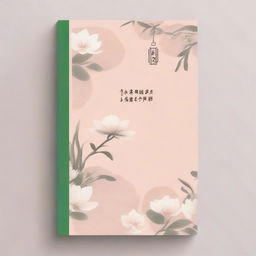 A book cover with an elegant and delicate design featuring three soft, muted colors and traditional Chinese elements