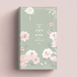 A book cover with an elegant and delicate design featuring three soft, muted colors and traditional Chinese elements