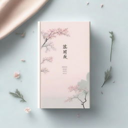 A book cover for 'Jin Ping Mei' with an elegant and delicate design featuring three soft, muted colors