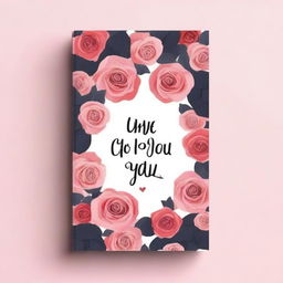 Create a book cover with the title 'Hate you, Love you' prominently displayed