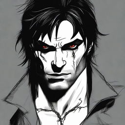 Create an image of a guy who looks like Damon Torrance from the Devils Night series