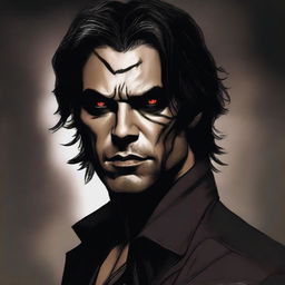 Create an image of a guy who looks like Damon Torrance from the Devils Night series