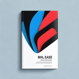 A book cover featuring a bold design with the colors red, blue, and black