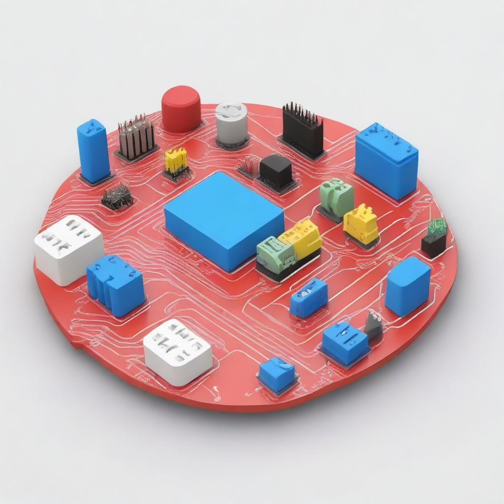 A detailed 3D model of electrical circuits created in Tinkercad, featuring an Arduino board with various components like resistors, capacitors, LEDs, and wires