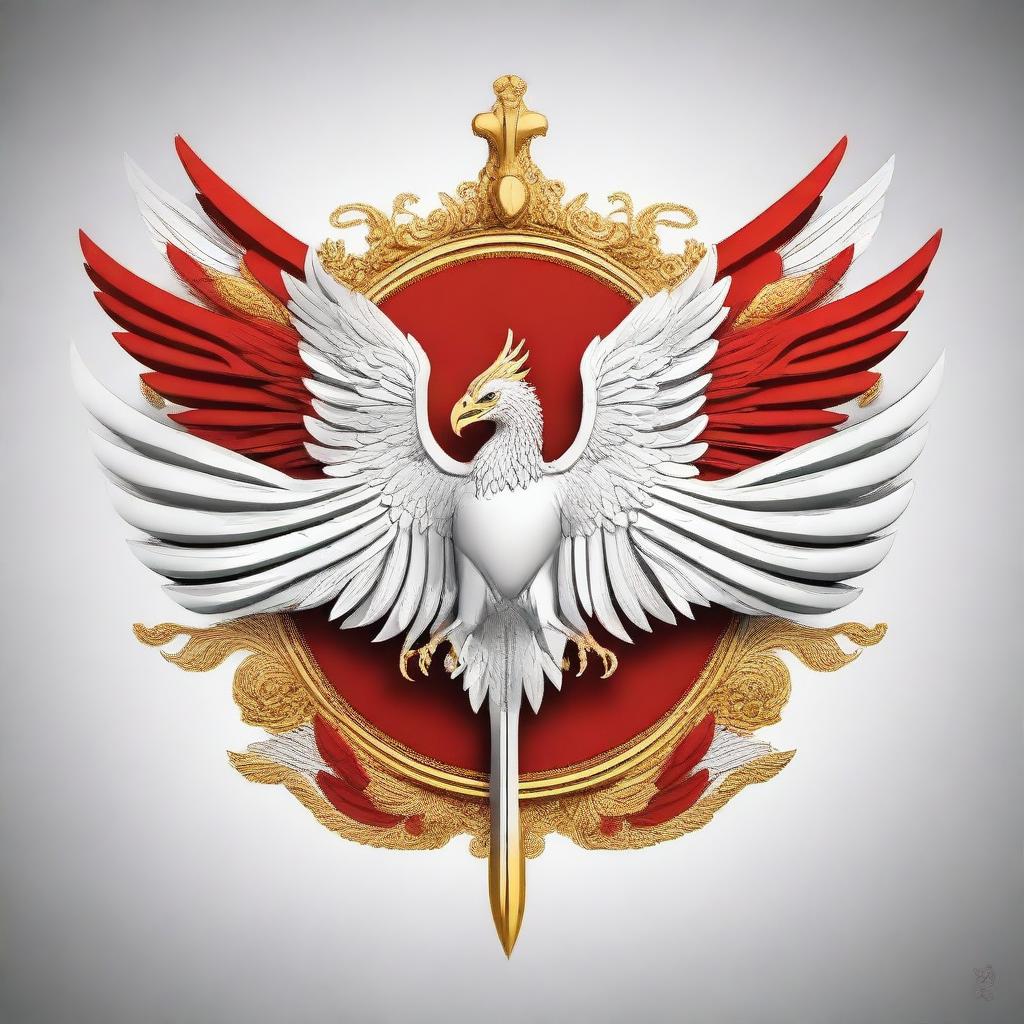 Create an image of the Garuda Pancasila, the national emblem of Indonesia, symbolizing the independence of the Republic of Indonesia