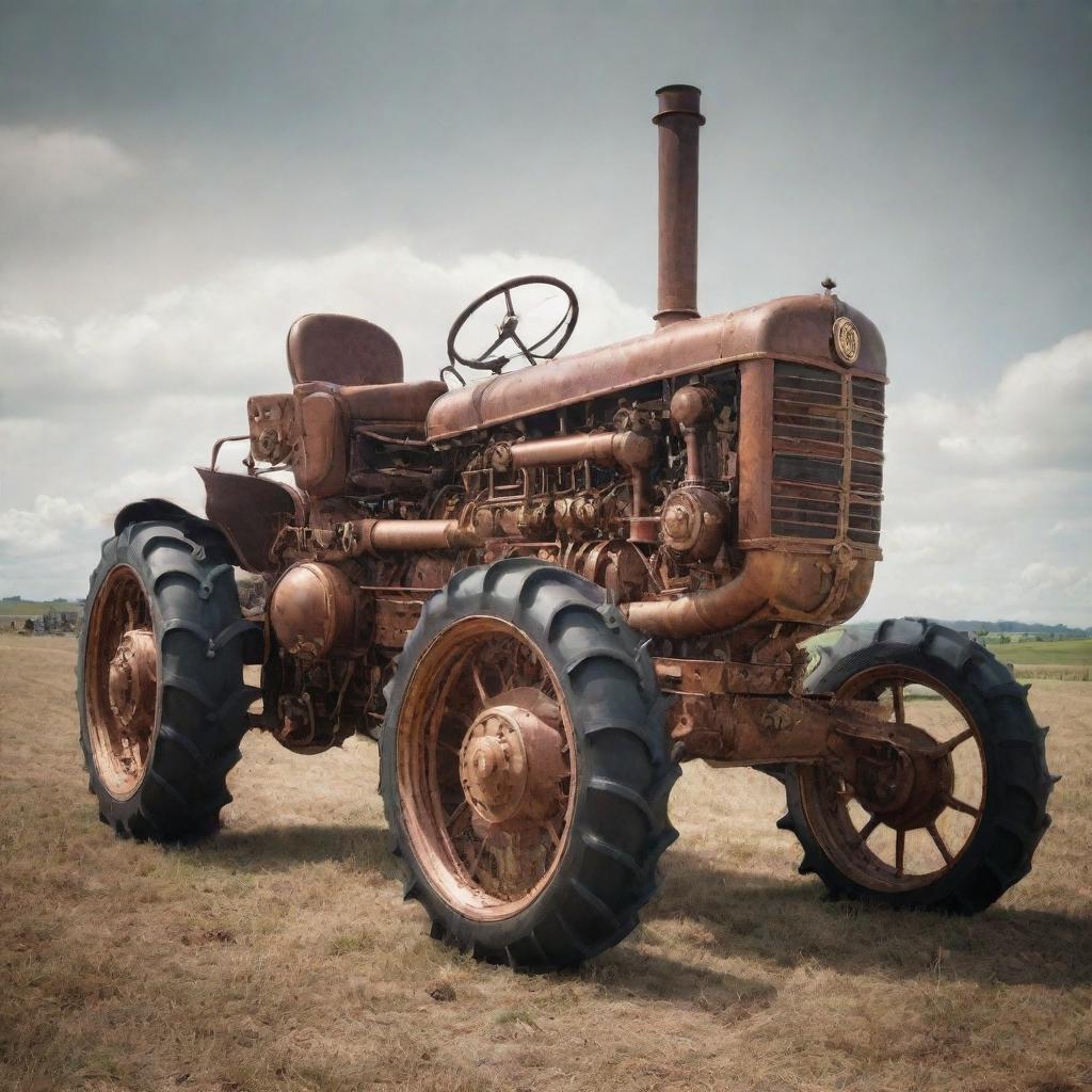 What a tractor looks like in steampunk