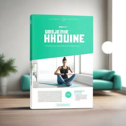 Design a cover A4 size page for an ebook titled: 'Ultimate Home Workout: Only 10 Simple Easy Exercises Per Day'