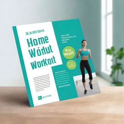 Design a cover A4 size page for an ebook titled: 'Ultimate Home Workout: Only 10 Simple Easy Exercises Per Day' by Dr