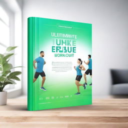 Design a cover A4 size page for an ebook titled: 'Ultimate Home Workout: Only 10 Simple Easy Exercises Per Day' by Dr