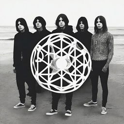 Create an image that visually represents the song 'Which Bring Me the Horizon Song' by the band Bring Me the Horizon