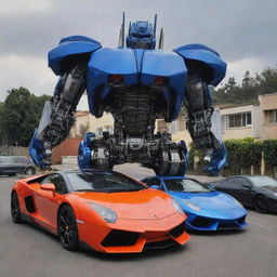 Transformer with Lamborgini 