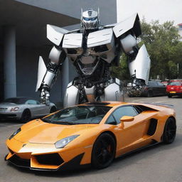 Transformer with Lamborgini 