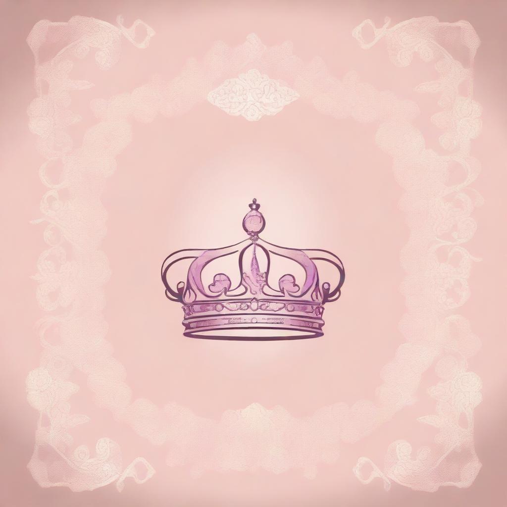 Design a romance book cover featuring a crown as the central element