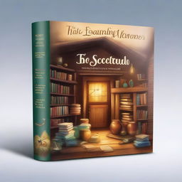 Create a captivating book cover titled 'The Secret Studio: Where Legends are Made'