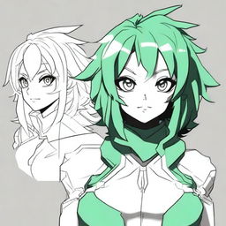 A detailed step-by-step drawing tutorial of Midoria from My Hero Academia