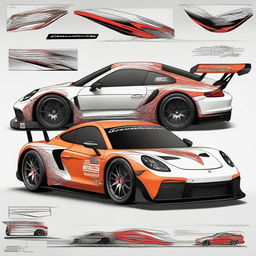 A more intricate GT3 racing decoration design for a Callaway GT3 racing car