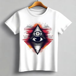 A creative and stylish t-shirt design featuring a unique and eye-catching graphic