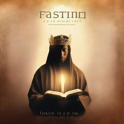 Create a book cover for a book titled 'Fasting - An Audience with the King - A Sinner’s Guide to Biblical Fasting