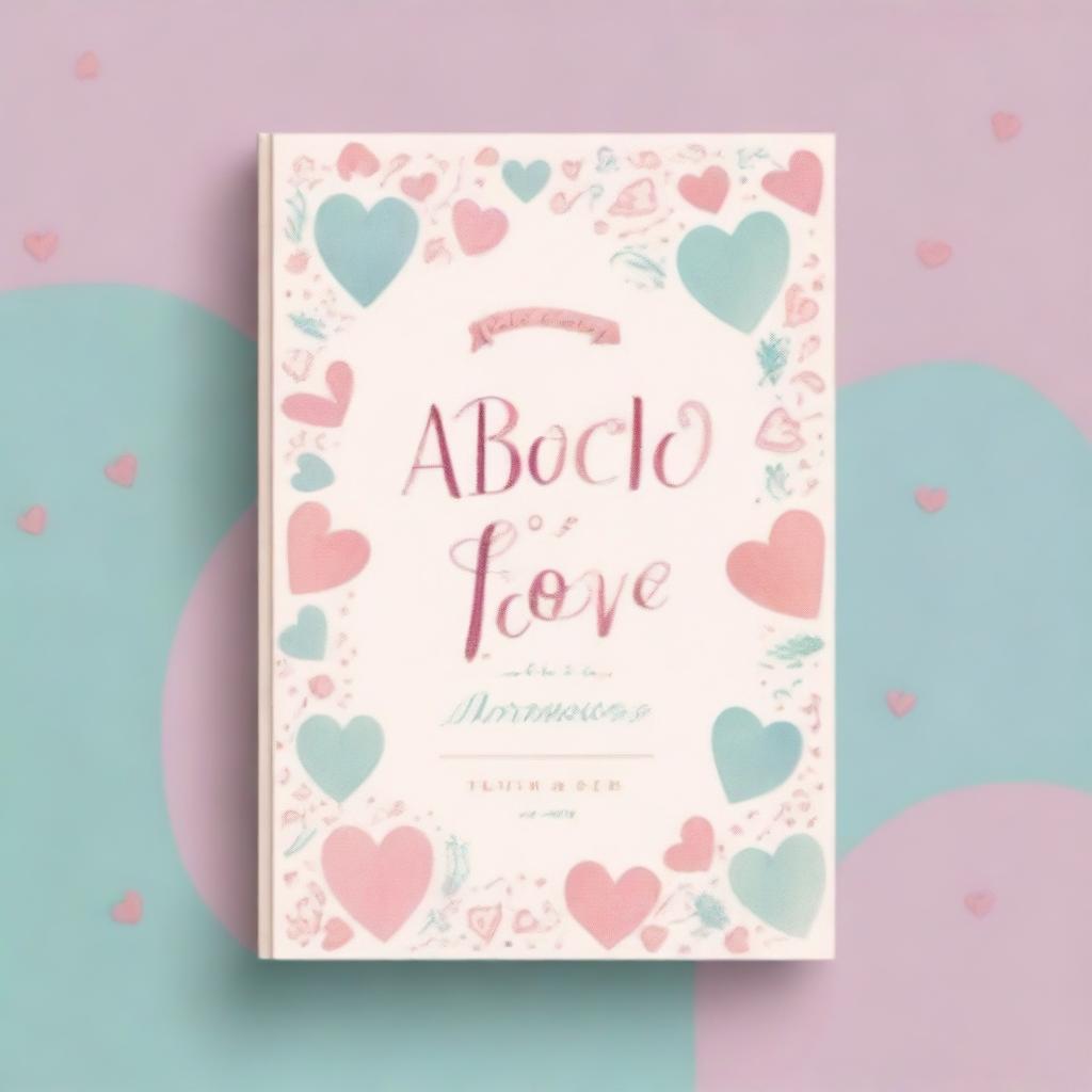 Create a book cover for an anthology titled 'ABCD of Love'