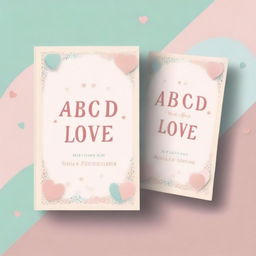 Create a book cover for an anthology titled 'ABCD of Love'