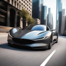 A sleek and futuristic electric luxury hypercar, featuring a streamlined design with advanced aerodynamics, cutting-edge technology, and a luxurious interior