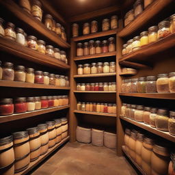 A detailed image of an Italian restaurant's storage room