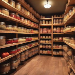 A detailed image of an Italian restaurant's storage room