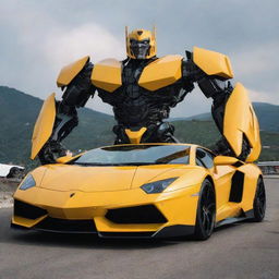 Transformer as lamborghini