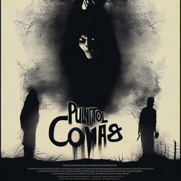 A horror movie poster titled 'Punto y Comas'