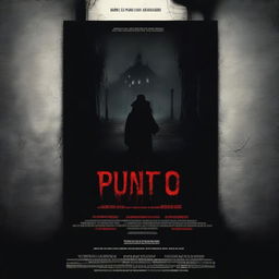 A horror movie poster titled 'Punto y Comas'