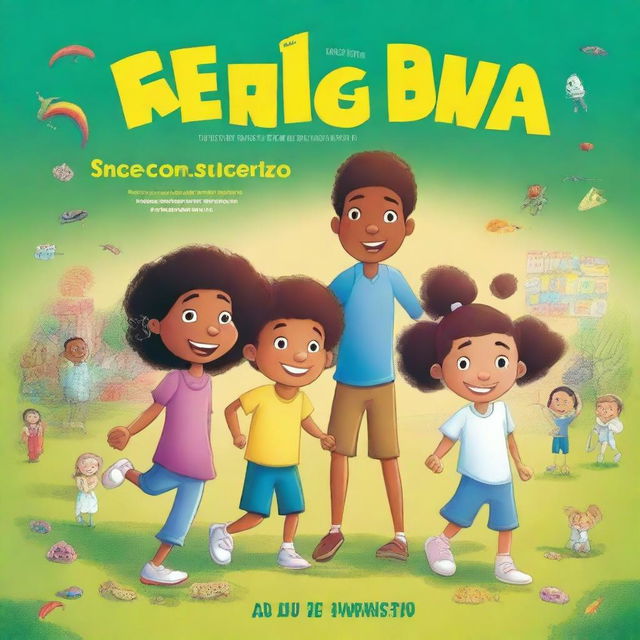 Capa para um livro infantil com o título 'O Dia que a Tela Escureceu'