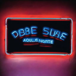 A neon sign with the text "desde aquela noite"