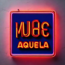 A neon sign with the text "desde aquela noite"