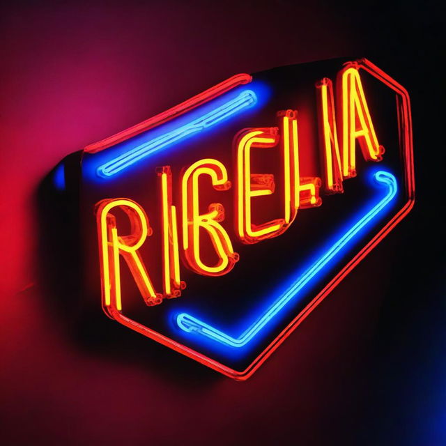 A neon sign with the text "desde aquela noite"