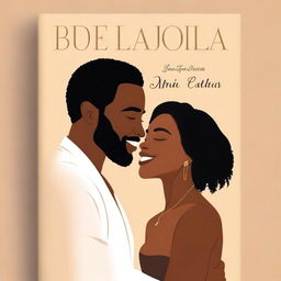 A beautifully designed book cover featuring a loving black couple