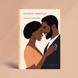 A beautifully designed book cover featuring a loving black couple