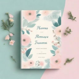 A beautifully designed poetry book cover featuring elegant typography, soft pastel colors, and subtle floral elements