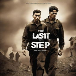 A dramatic movie poster for the war melodrama titled 'The Last Step'