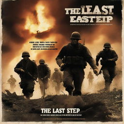 A dramatic movie poster for the war film titled 'The Last Step'