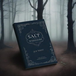 Create a dark fantasy book cover titled ‘The Salt in the Woods’