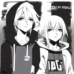 An anime-style book cover featuring two boys