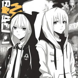 An anime-style book cover featuring two boys