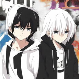 An anime-style image featuring two boys