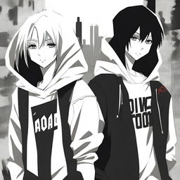 An anime-style image featuring two boys