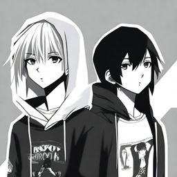 An anime-style image featuring two boys